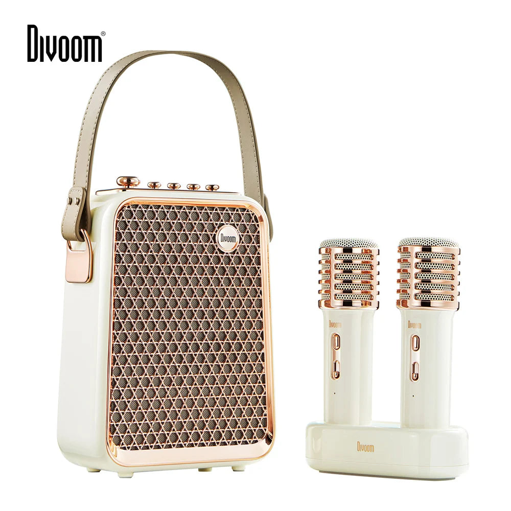 Divoom SongBird-HQ Portable Bluetooth Speaker 50W Powerful Sound with Karaoke Microphone Voice Change Mode Home Gitf Hot selling - My Store