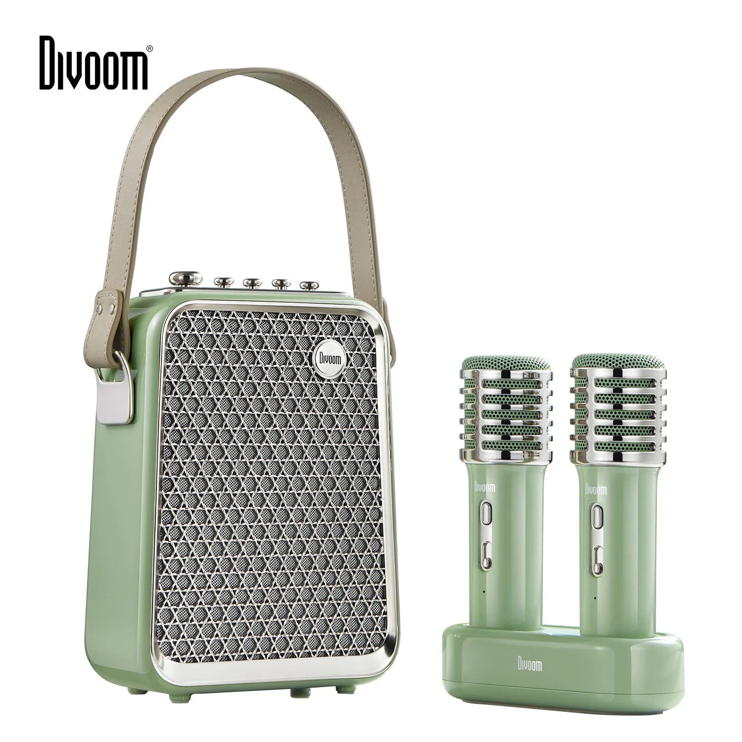 Divoom SongBird-HQ Portable Bluetooth Speaker 50W Powerful Sound with Karaoke Microphone Voice Change Mode Home Gitf Hot selling - My Store