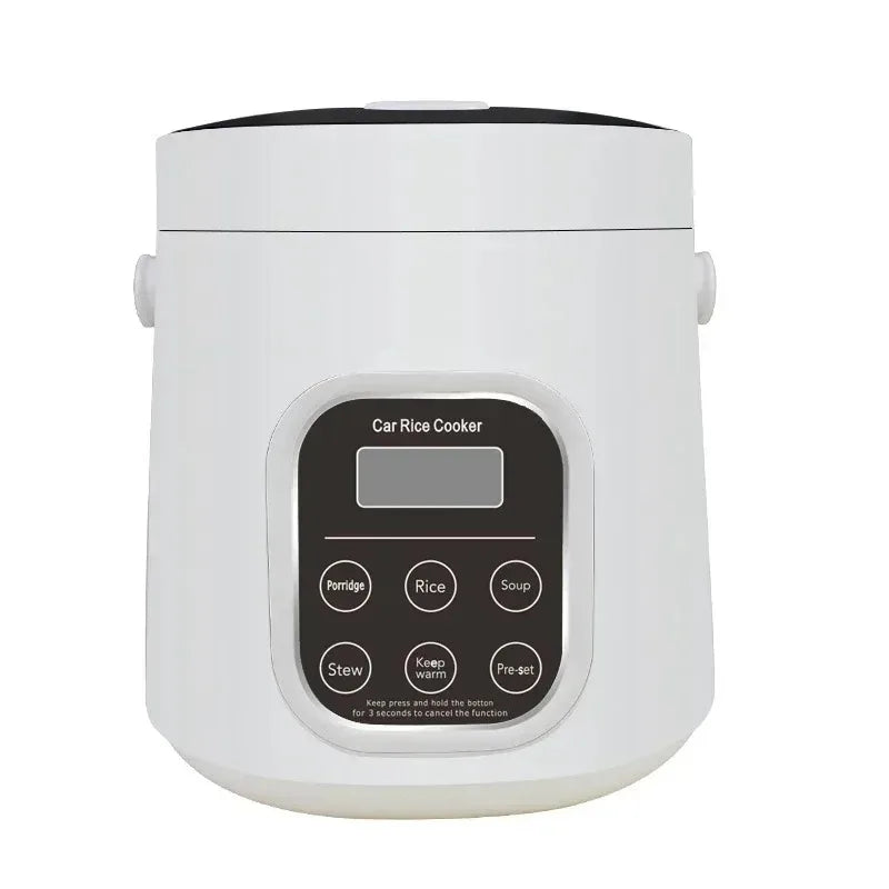 Car rice cooker 12v 24V 220V car home dual use self-driving portable rice cooker 24v truck smart rice cooker - My Store