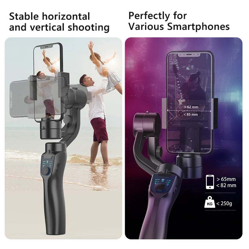 F8 Handheld 3-Axis Gimbal Phone Holder Anti Shake Video Record Stabilizer for Xiaomi iPhone Cellphone Smartphone - My Store