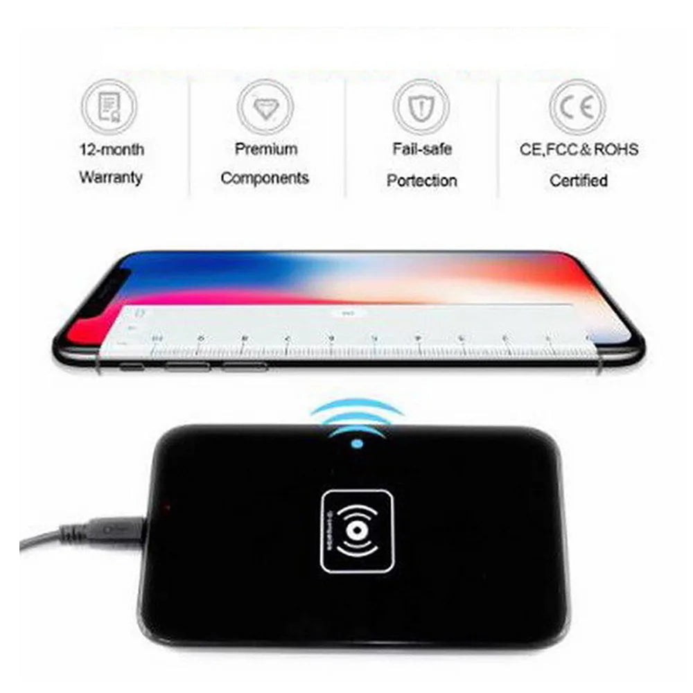 Wireless Fast Charger for Samsung Galaxy S10 S9 S8 Note 9 Charging Pad for Iphone 12 11 Pro Xs Max Xr X 8 Plus Phone - My Store