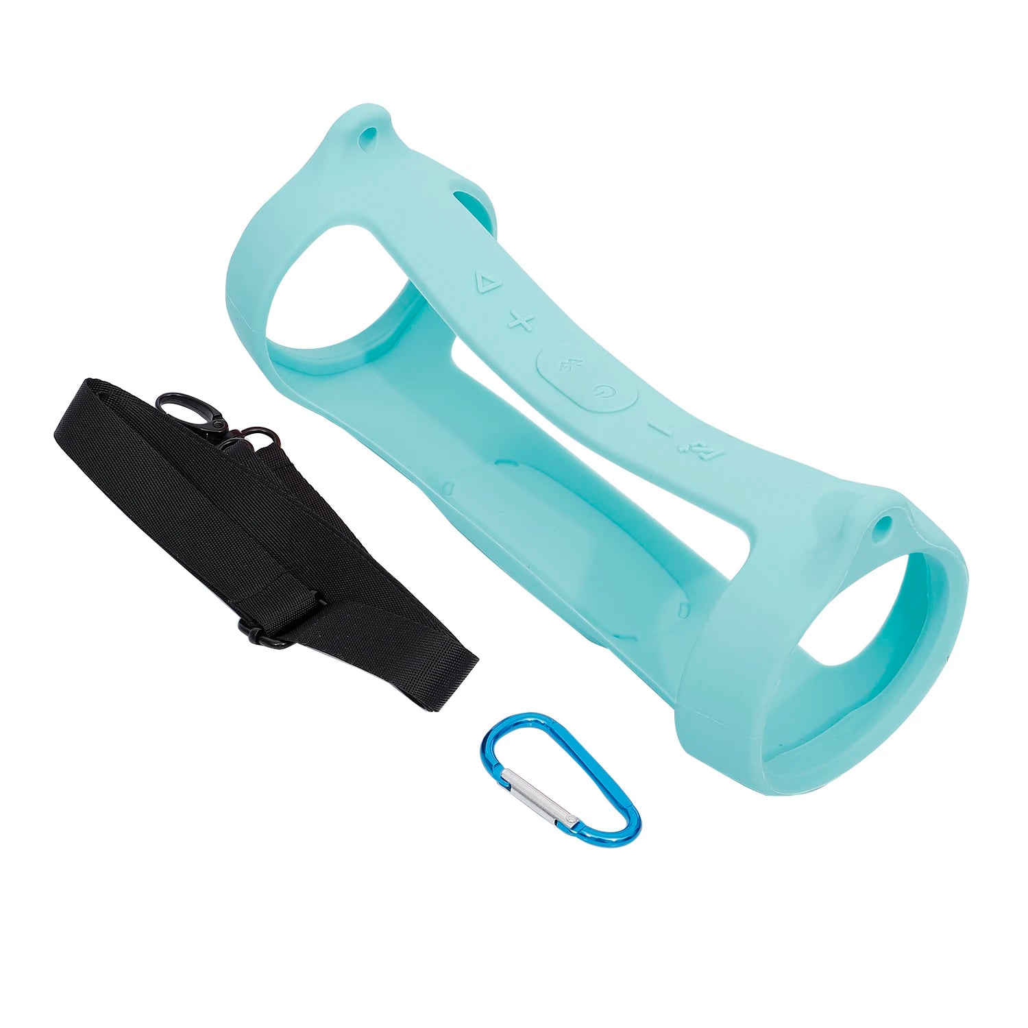 New Silicone Case Cover Skin With Strap Carabiner for JBL Charge 4 Portable Wireless Bluetooth Speaker - My Store