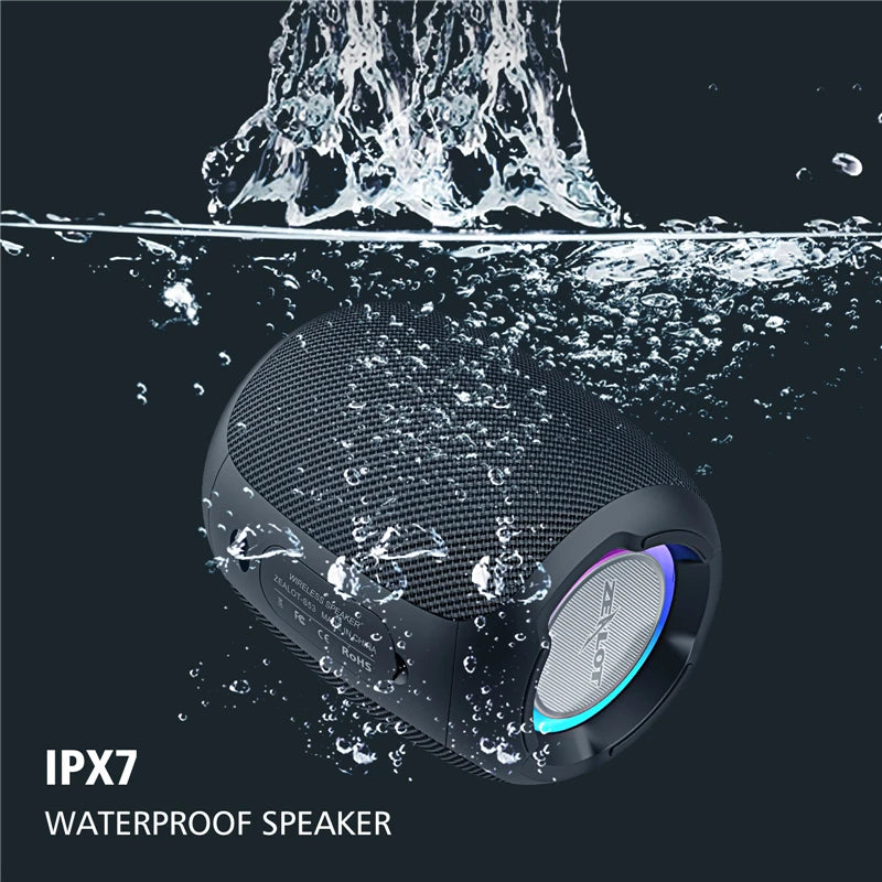 ZEALOT S53 Portable Bluetooth Speaker 10 hours 10w super loud sound bluetooth speaker IPX6 waterproof for phone TF card USB - My Store