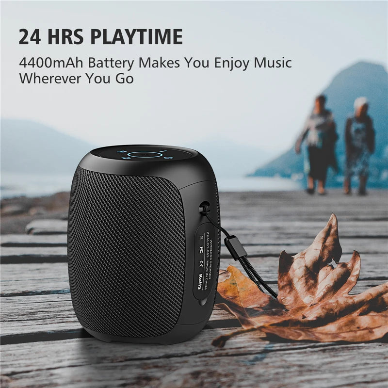 ZEALOT S53 Portable Bluetooth Speaker 10 hours 10w super loud sound bluetooth speaker IPX6 waterproof for phone TF card USB - My Store