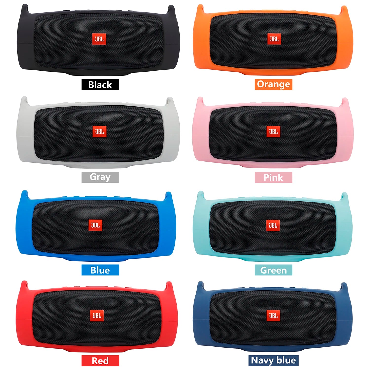 New Silicone Case Cover Skin With Strap Carabiner for JBL Charge 4 Portable Wireless Bluetooth Speaker - My Store