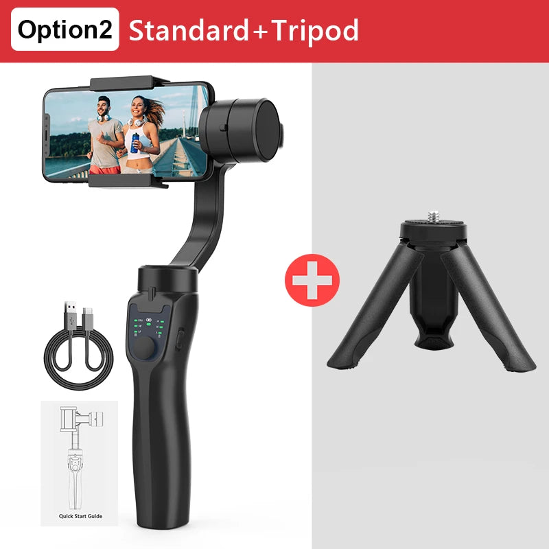 F8 Handheld 3-Axis Gimbal Phone Holder Anti Shake Video Record Stabilizer for Xiaomi iPhone Cellphone Smartphone - My Store