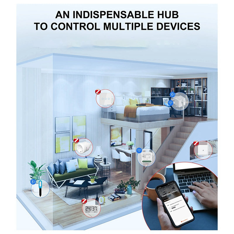 NEW Tuya ZigBee Gateway Hub Plug-in Type ZigBee/Bluetooth Multi-Mode Gateway Bridge for Smart Home Automation EU Plug - My Store