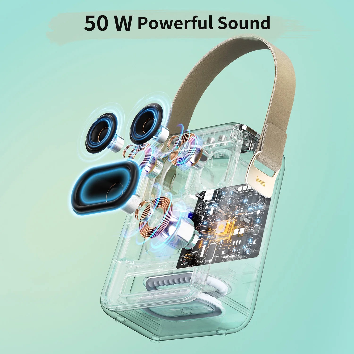 Divoom SongBird-HQ Portable Bluetooth Speaker 50W Powerful Sound with Karaoke Microphone Voice Change Mode Home Gitf Hot selling - My Store