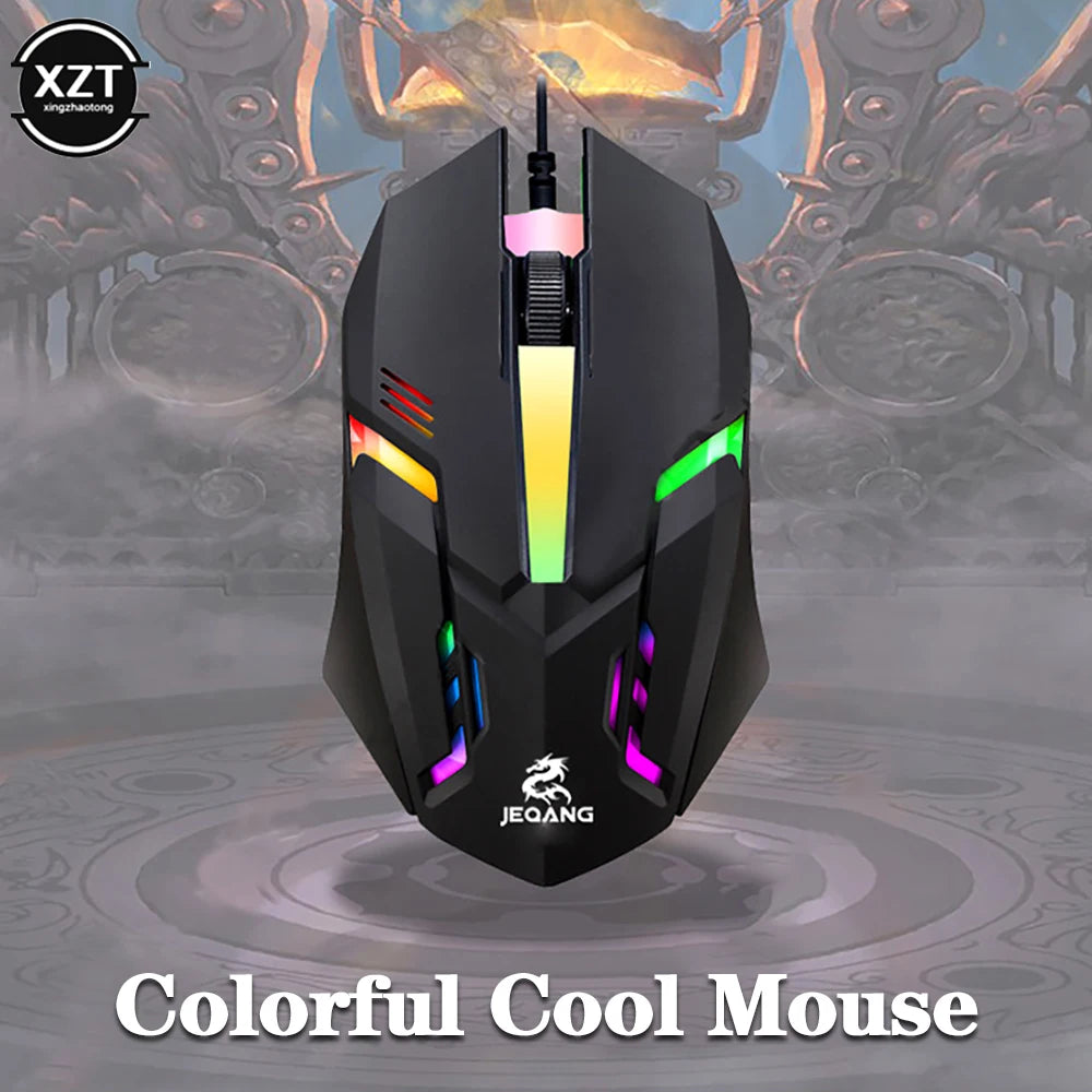 USB Wired Mini Gaming Mouse 1000 DPI Optical 3 Button RGB USB Wired Mouse Mice For PC Desktop Laptop Computer Gamer - My Store