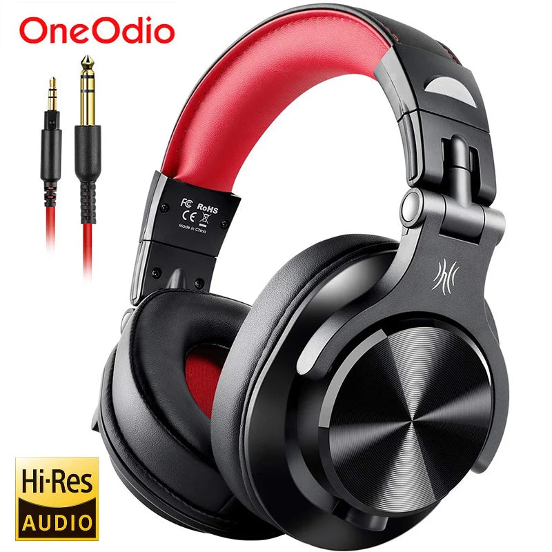 Oneodio A71 Wired Over Ear Headphone With Mic Studio DJ Headphones Professional Monitor Recording & Mixing Headset For Gaming - My Store