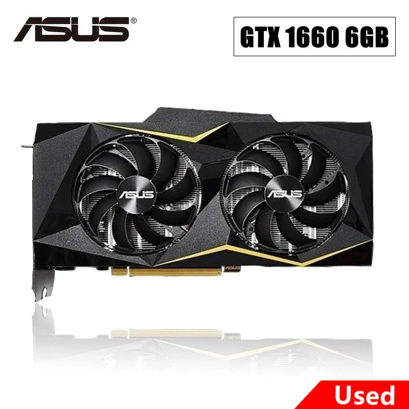 2024 Used ASUS Graphic card GTX 1660 6GB placa de video graphics card GPU for NVIDIA - My Store