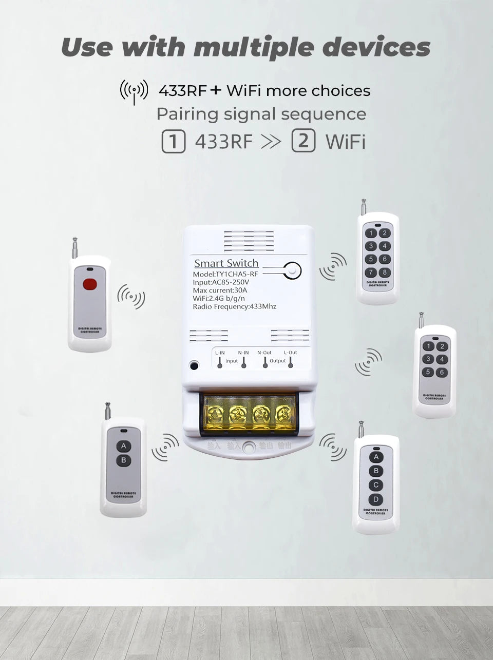 2 Types 30A 20A Tuya Smart Home Automation Switch WIFI / ZIGBEE 6600W / 4000W Relay Module Light Switch Timer Inching for Alexa - My Store