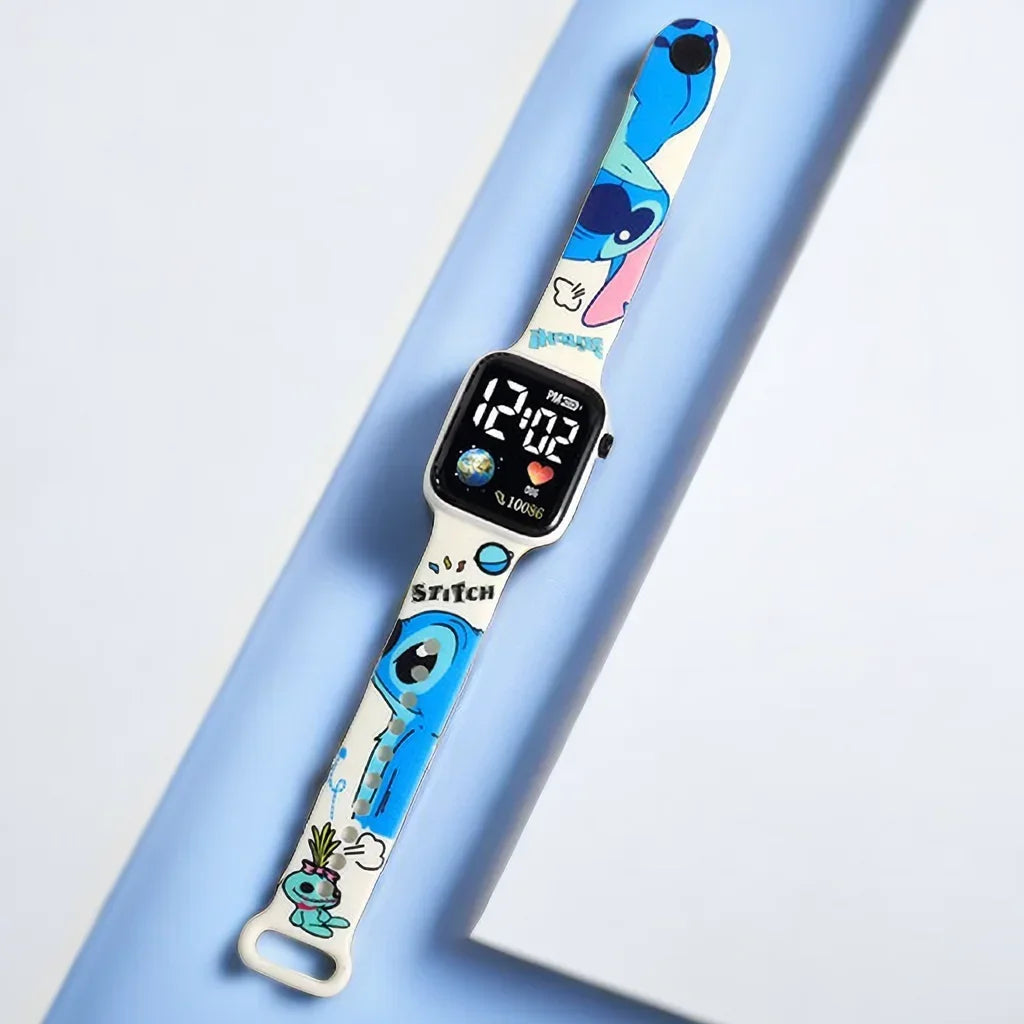 New Disney Printed Pattern Children's Anime Electronic Watch Girls Smart Watch Hello Kitty Shirubi Girls Cute Watch - My Store