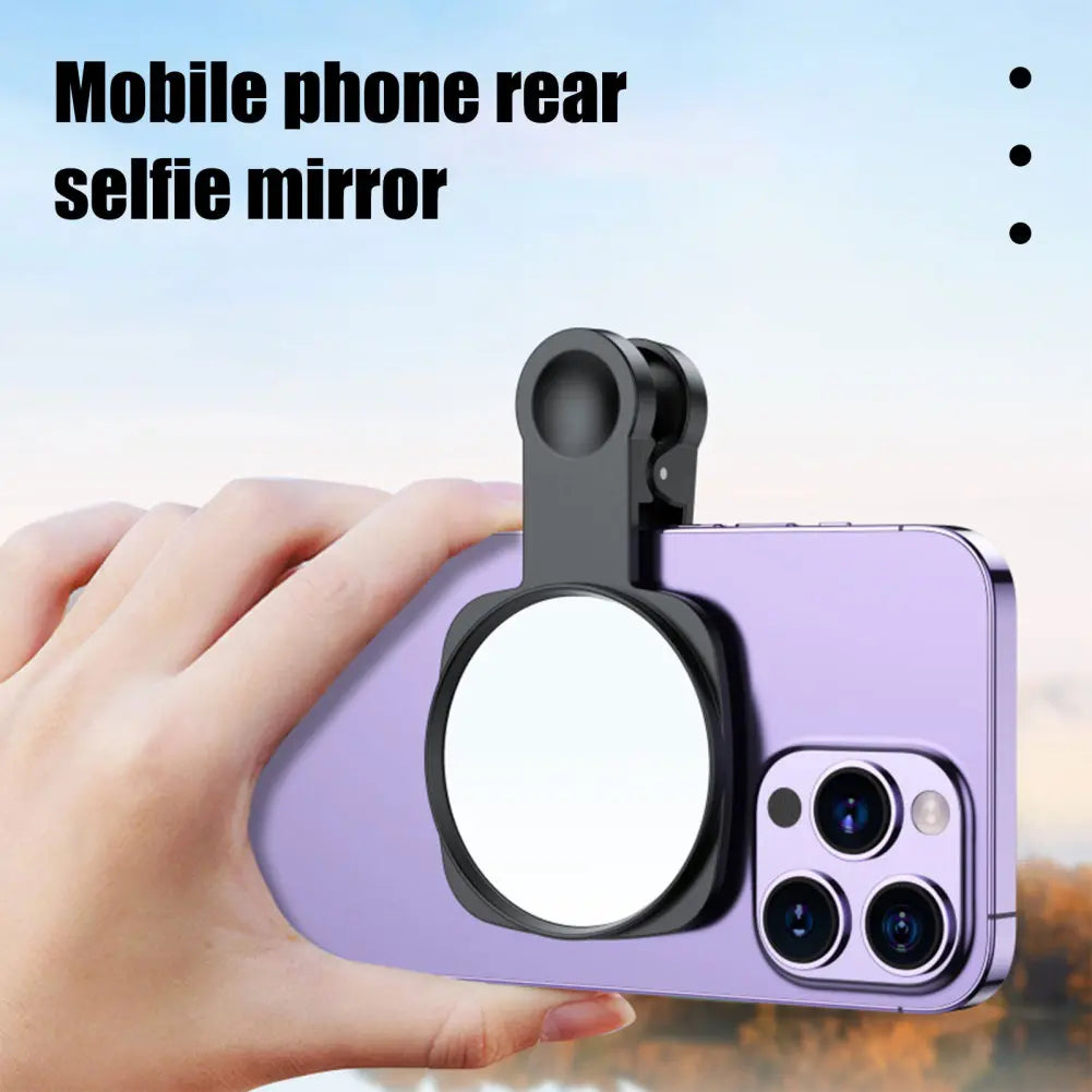 Smartphone Camera Mirror Reflection Clip Kit Selfie Artifact Reflection Outdoor Lens Mirror With Storage Bag Dustproof Cloth - My Store