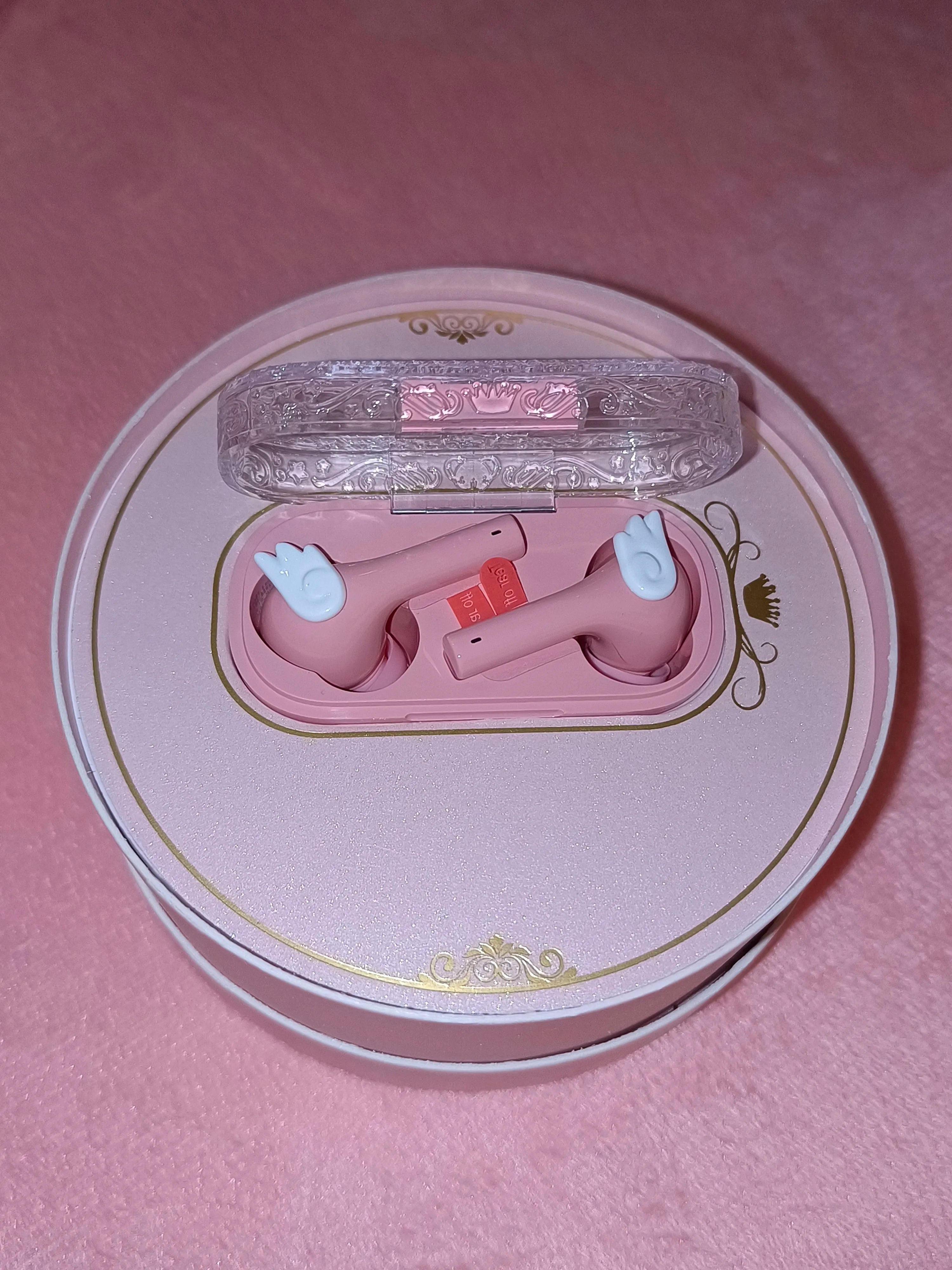 Cardcaptor Sakura Earphone Cute Pink Wireless Bluetooth 5.3 Headphone Intelligent Noise Cancellation IPX4 Waterproof Earbuds - My Store