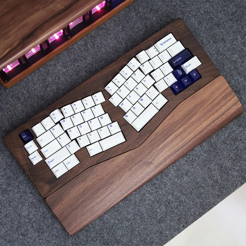 Walnut Wrist Rest Alien FA Alice/Q10/V10/Spring/Dimi Alice Ergonomic Keyboard Wrist Rest Mechanical Keyboard Accessories Gift - My Store