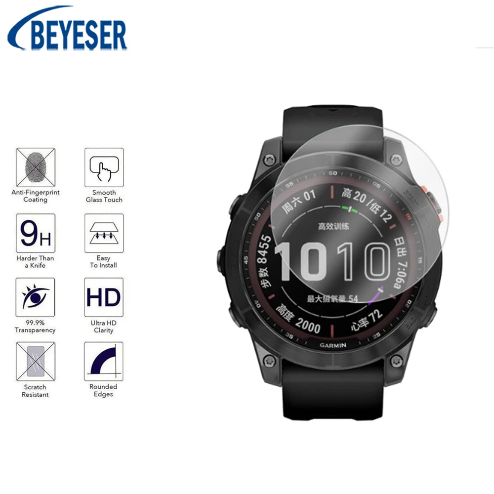 2Pcs Screen Protector Film For Garmin Fenix 7 7S 7X Anti-scratch HD Premium Tempered Film Smartwatch Protection Accessories - My Store