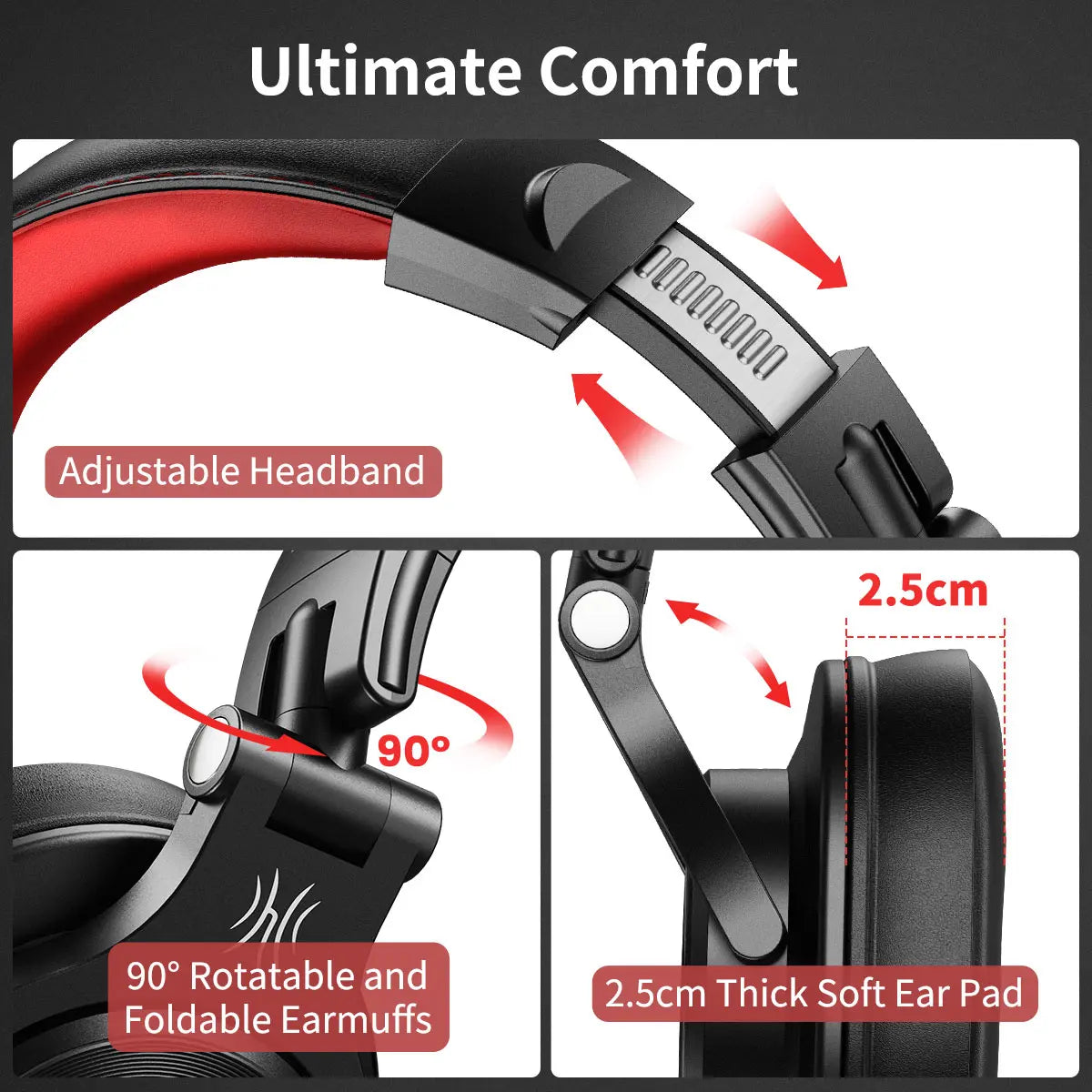 Oneodio A71 Wired Over Ear Headphone With Mic Studio DJ Headphones Professional Monitor Recording & Mixing Headset For Gaming - My Store