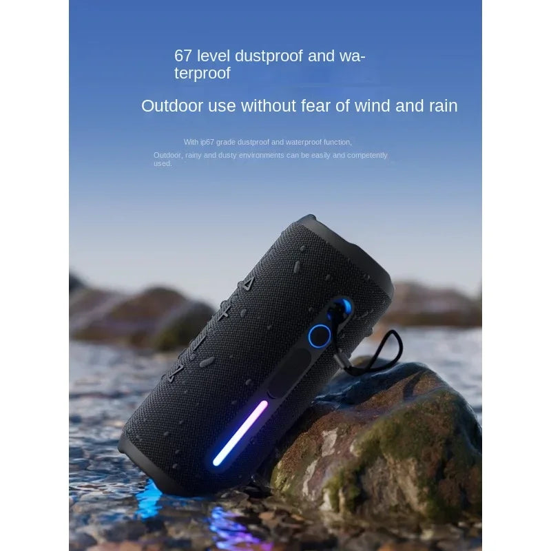 Wanyinba M6 Bluetooth speaker 30W large volume portable outdoor waterproof small audio high sound quality overweight subwoofer - My Store