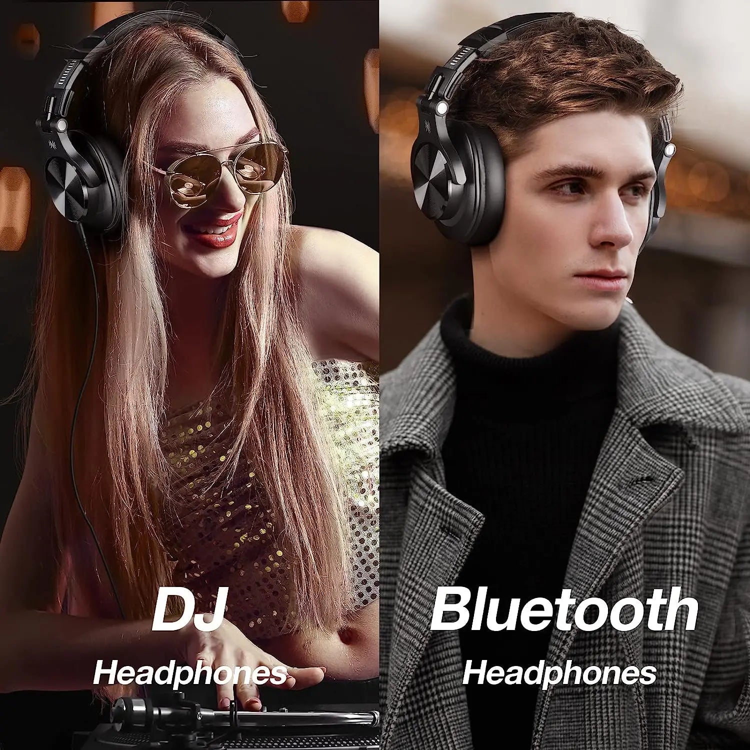 Oneodio Fusion A70 Bluetooth 5.2 Headphones Hi-Res Audio Over Ear Wireless Headset Professional Studio Monitor DJ Headphones 72H - My Store