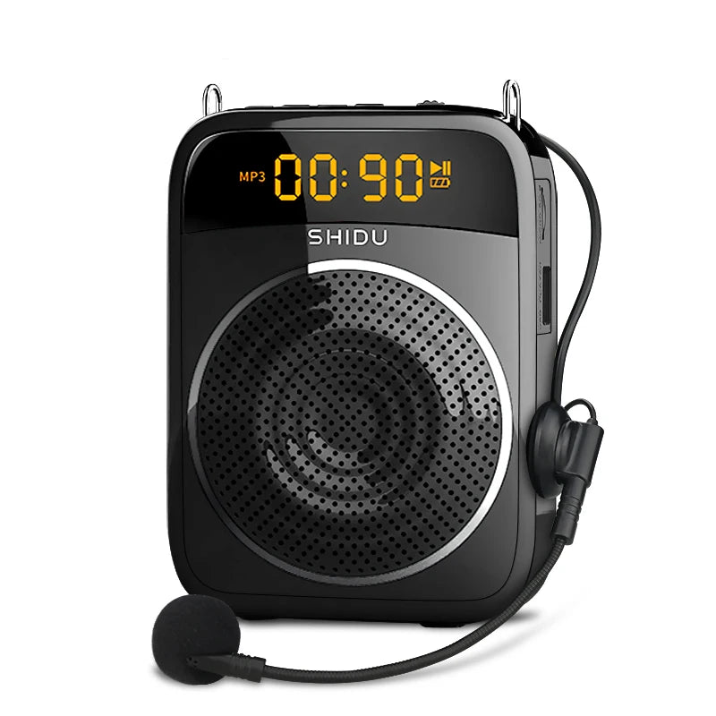 SHIDU 15W Portable Voice Amplifier Wired Microphone AUX Recording Personal Audio Bluetooth Speaker For Teachers Instructor S298 - My Store