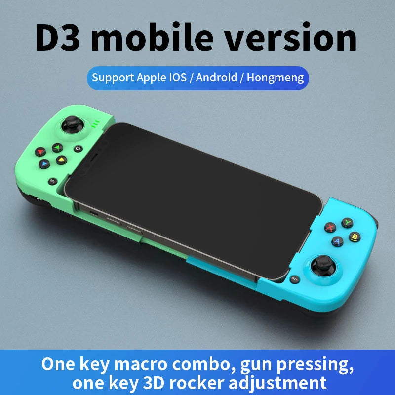 D3 Wireless BT 5.0 Stretchable Gamepad For Mobile Phone Android IOS Devices Retractable Joystick for PC Video Game Controller - My Store