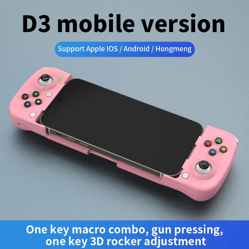 D3 Wireless BT 5.0 Stretchable Gamepad For Mobile Phone Android IOS Devices Retractable Joystick for PC Video Game Controller - My Store