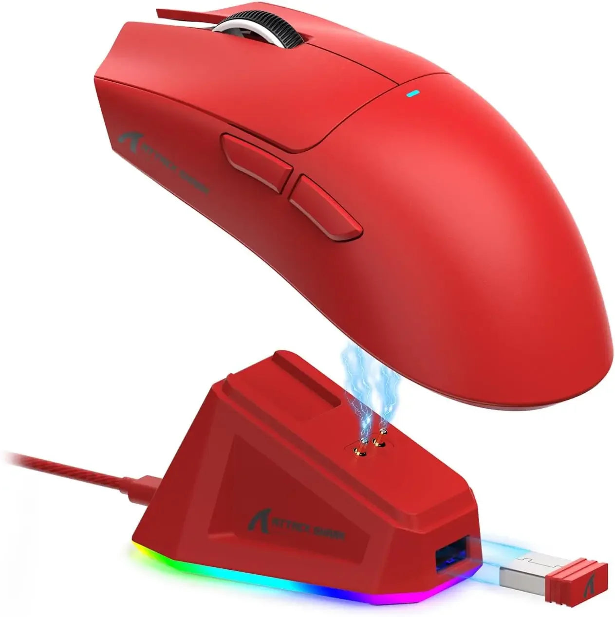 ATTACK SHARK X11 Lightweight Three-mode Wireless Gaming Mouse with RGB Charging Dock Optical Sensor PAW3311 22K DPI PC/Mac - My Store