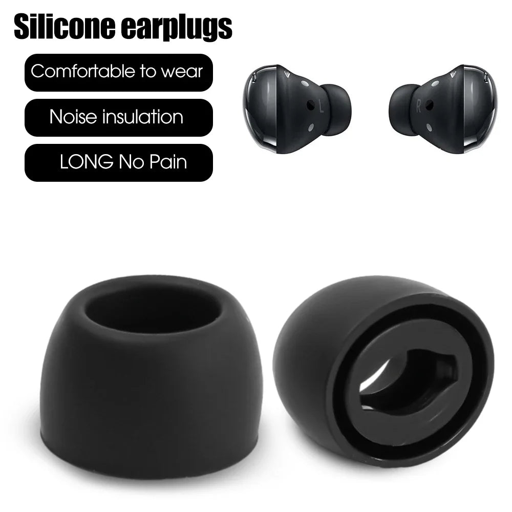 1/2/3Pairs Replacement Ear Tips Silicone Ear Cap For Samsung Galaxy Buds Pro Wireless Earbuds Earplug Reusable Eartips S M L - My Store