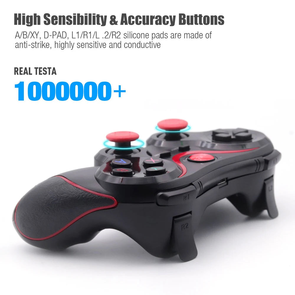 X3 Wireless Bluetooth Game Controller for PC Mobile Phone Android IOS TV BOX Tablet Joystick Gamepad Joypad Holder Kids Gift - My Store