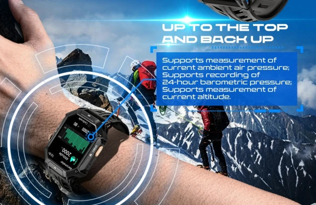 2025 Smart Watch OUKITEL BT80, 2.13 Inches, Ultra Long Battery Life of 100 Days, 20 Meters Deep Waterproof Sports Smartwatch - My Store