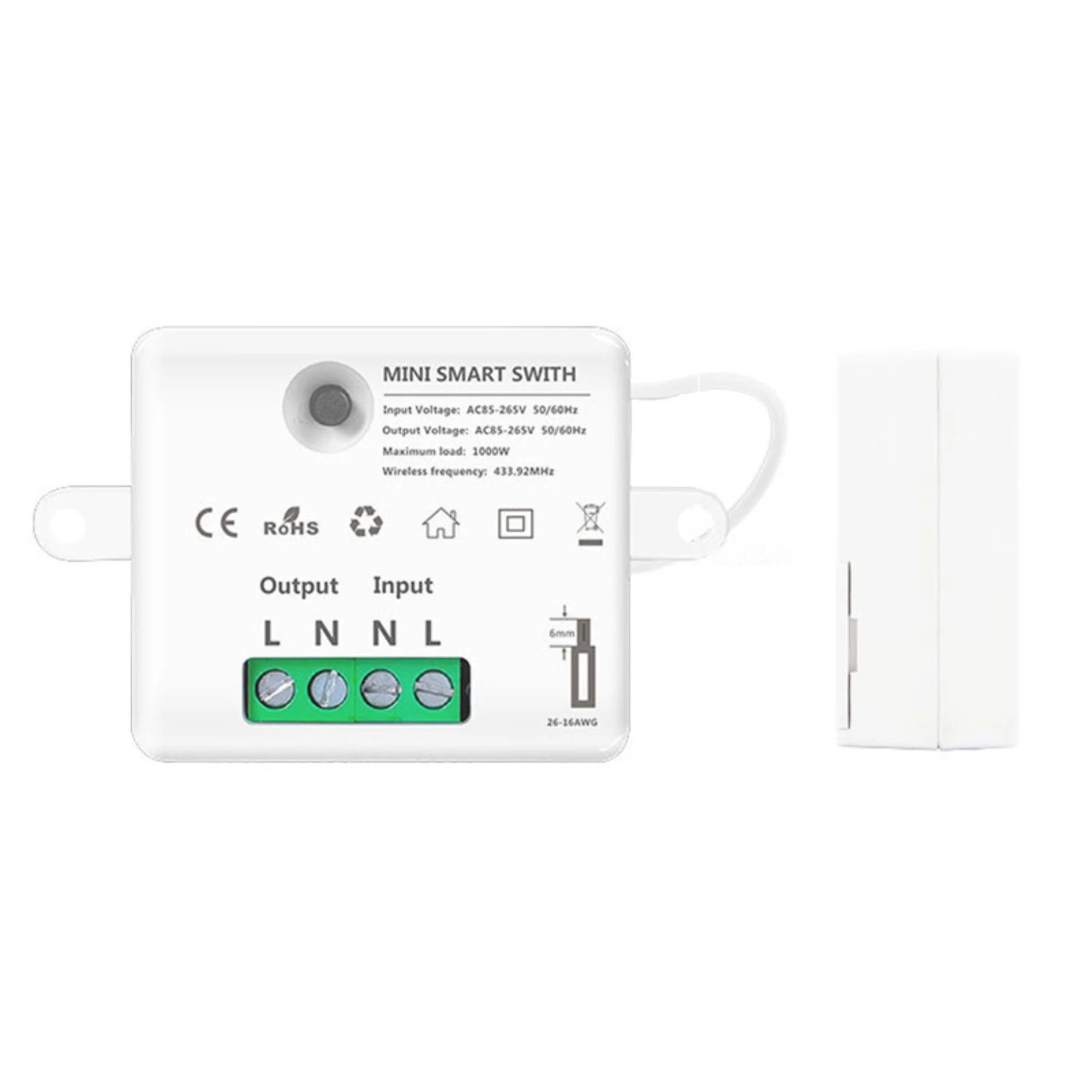 Controller Convenient And Efficient Stylish Design 433mhz Switch Enhance Home Security Reliable 433mhz Breaker Smart Automation - My Store