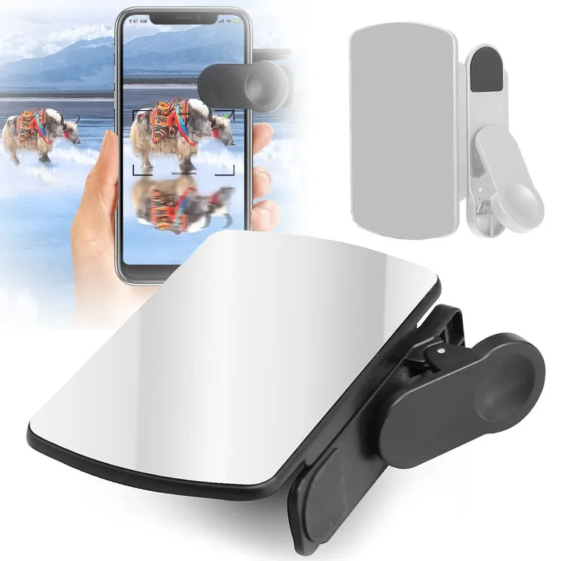 New Adjustable Smartphone Camera Mirror Reflection Clip Kit Camera Selfie Reflector Travel Phone Reflector Shooting Supplies - My Store