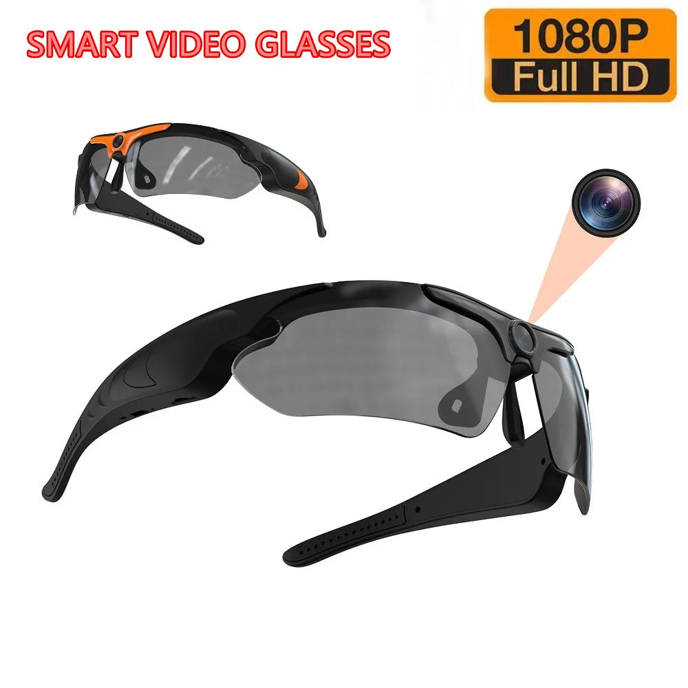 HD 1080P Smart Video Camera Outdoor Cycling Glasses Polarized Lens Smart Camcorder Security Protection Record Wearable Camera - My Store