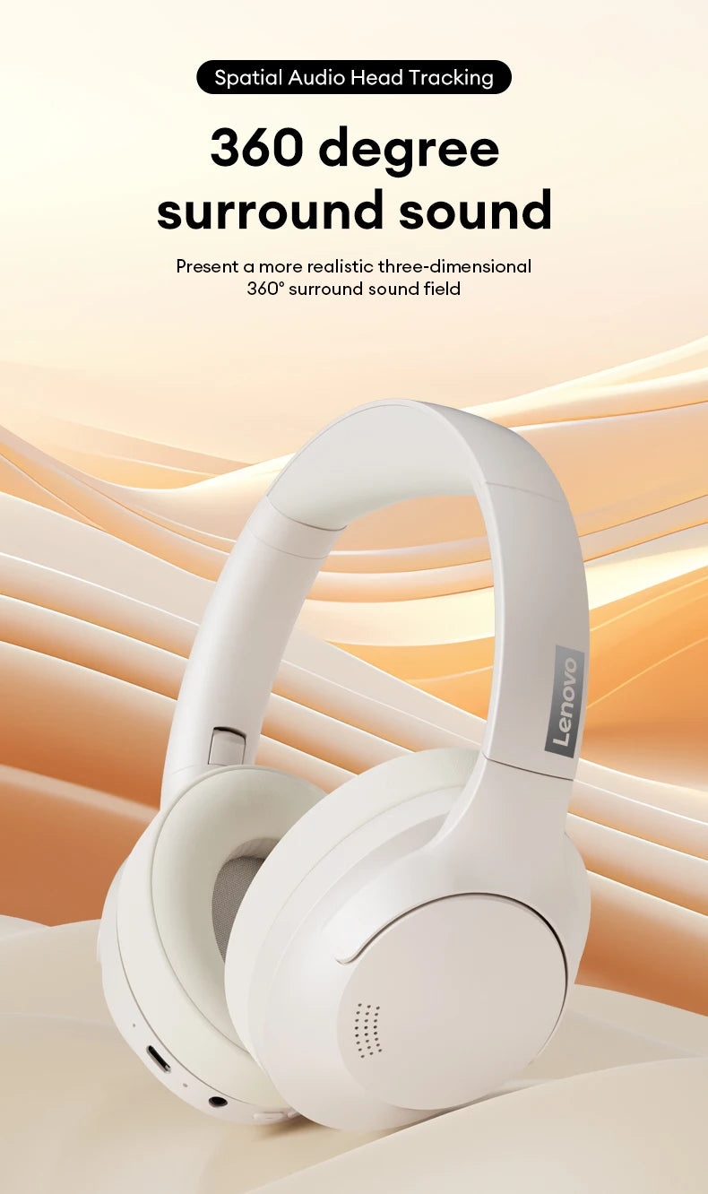 Lenovo Th46 Wireless Bluetooth 5.4 Headphones Scalable Super Battery Life Headset Hd Calling Active Noise Reduction Earbuds - My Store