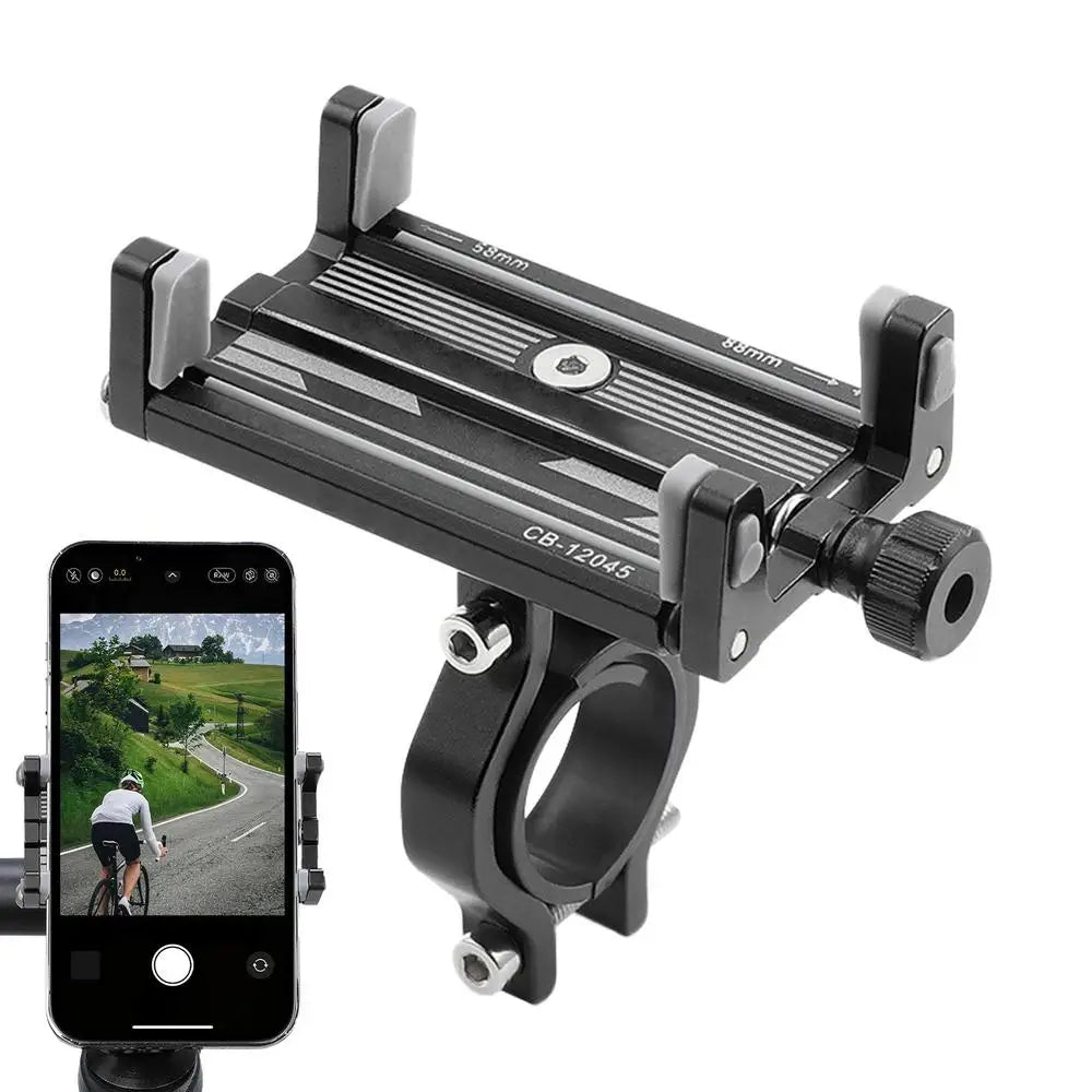 Bicycle Scooter Aluminum Alloy Mobile Phone Holder Mountain Bike Bracket Cell Phone Stand Cycling Accessories - My Store