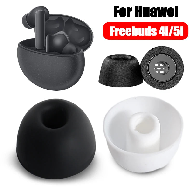 For Huawei Freebuds 4i 5i Earbuds Silicone Earpads Eartips Replacement Ear Plug Cushion Wireless In Ear Headphone Earplugs - My Store