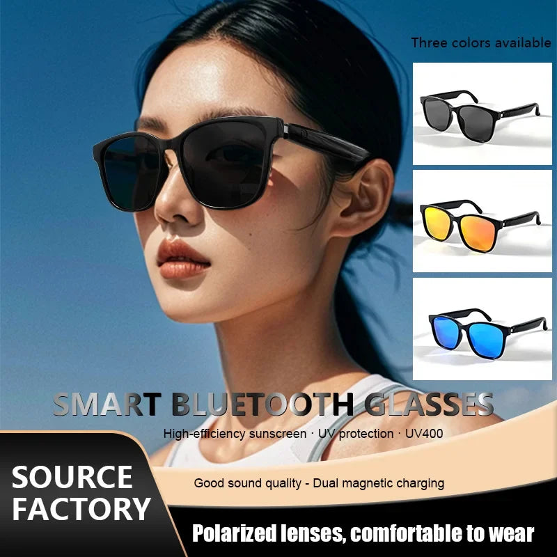 2024 Smart Sunglasses Bluetooth Glasses Listening to Music, Calling, Navigation, Anti UV Polarization Lens Suitable for Driving - My Store