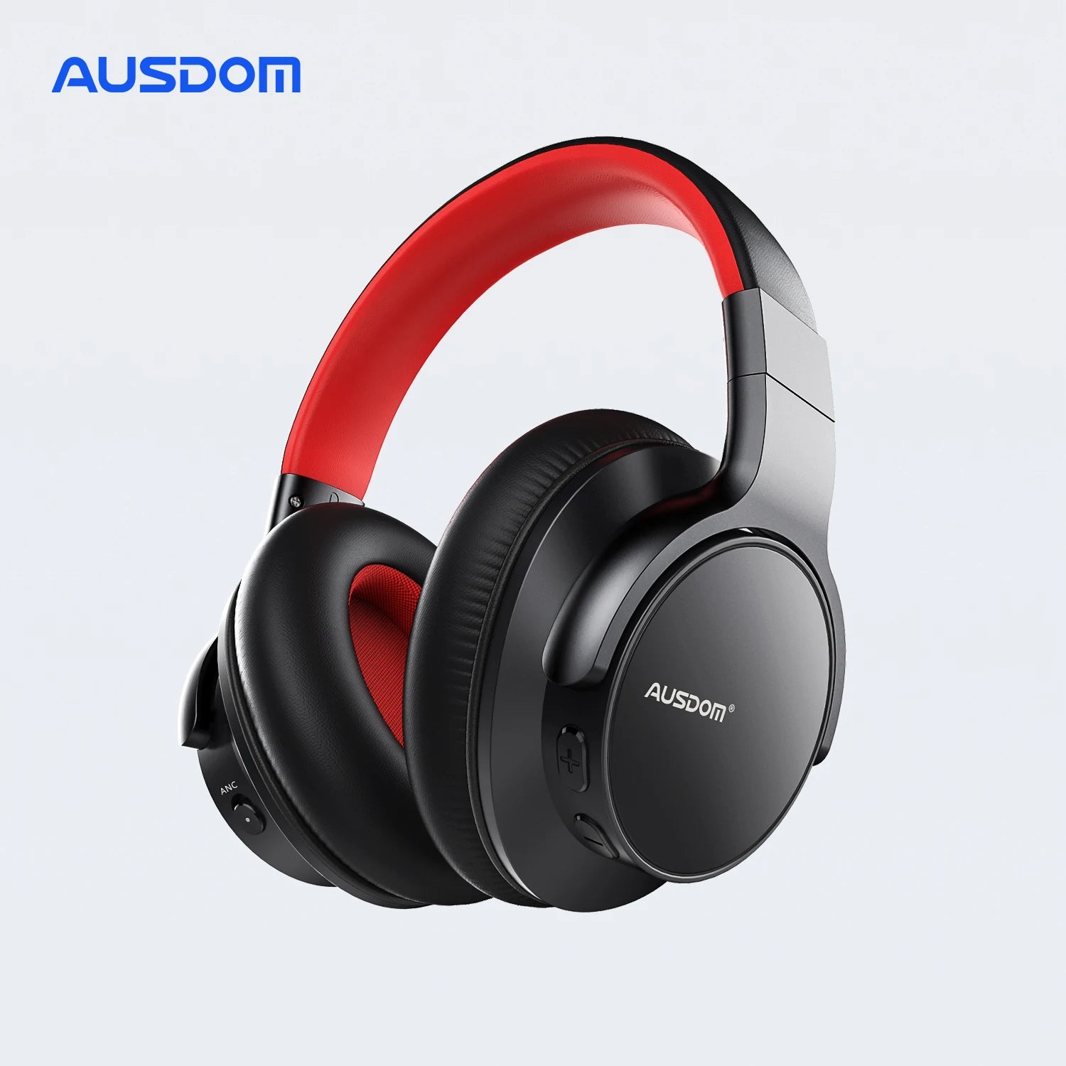 AUSDOM E7 Bluetooth Noise Cancelling Wireless Headset Hi-Fi Stereo Sound Over Ear ANC Headphone With Mics 50H Type-C For Office - My Store