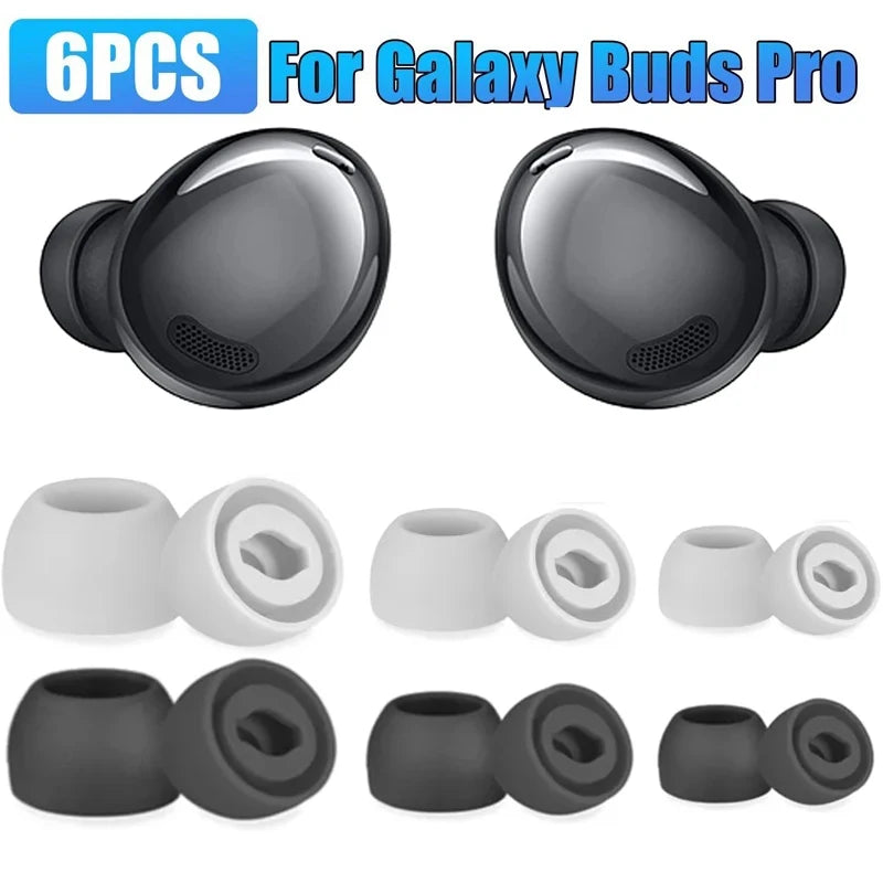 1/2/3Pairs Replacement Ear Tips Silicone Ear Cap For Samsung Galaxy Buds Pro Wireless Earbuds Earplug Reusable Eartips S M L - My Store