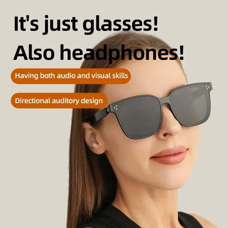 Bluetooth Smart Audio Glasses For Listen To Music And Call Fishing Driving UV 400 Protection Sunglasses Fast Charging Headphone - My Store