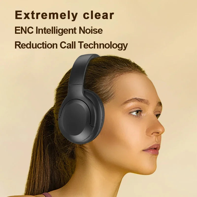 2024 ANC Noise Canceling Headphones Over-Ear Foldable Gaming Headset Wireless Bluetooth Earphone Stereo Music for Games Sports - My Store