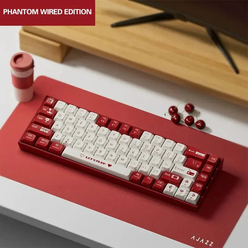 AJAZZ AK680 Mechanical Keyboard Gaming Wired Compact Laptop Tea Or Red Shaft 68 Keys - My Store