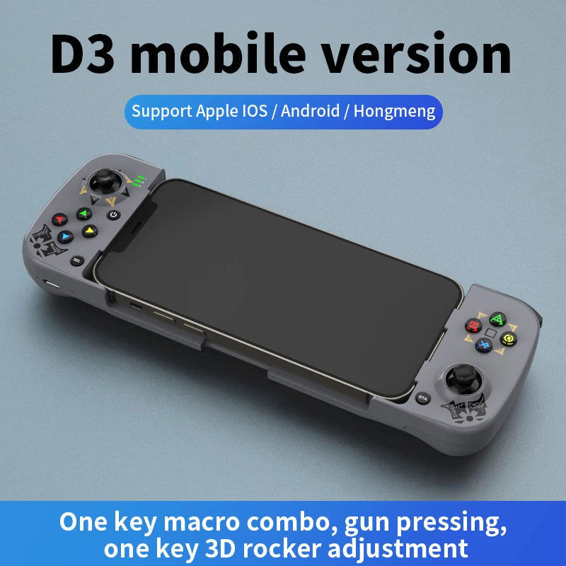 D3 Wireless BT 5.0 Stretchable Gamepad For Mobile Phone Android IOS Devices Retractable Joystick for PC Video Game Controller - My Store