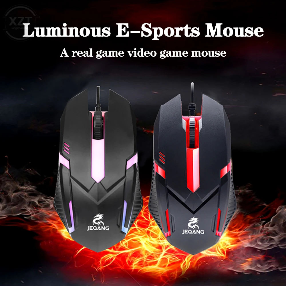 USB Wired Mini Gaming Mouse 1000 DPI Optical 3 Button RGB USB Wired Mouse Mice For PC Desktop Laptop Computer Gamer - My Store