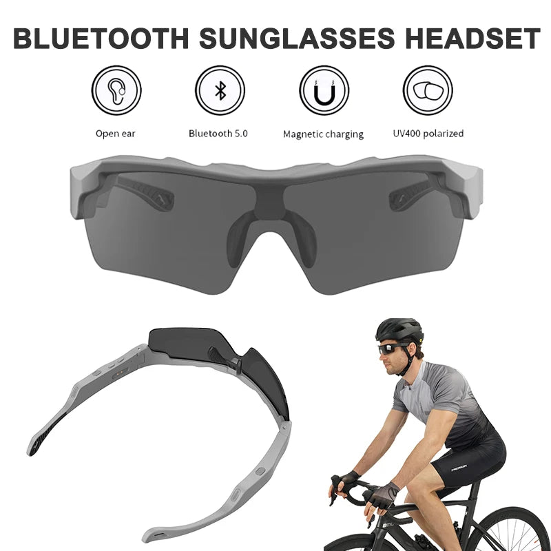 Smart Glasses Bluetooth 5.0 Earphones Glassess Wireless Headset Riding Sport Headphone UV400 Polarized Music Sunglasses - My Store