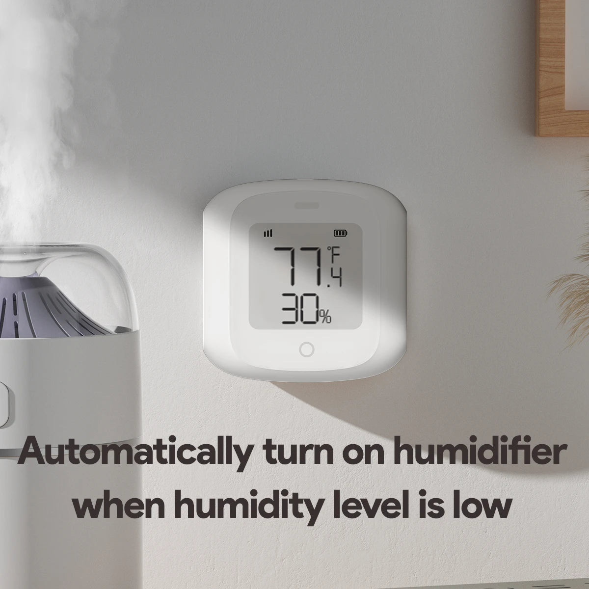 Tuya ZigBee 3.0 Temperature Humidity Sensor Smart Home Automation WiFi Indoor Thermometer LCD Display Works with Alexa Google - My Store