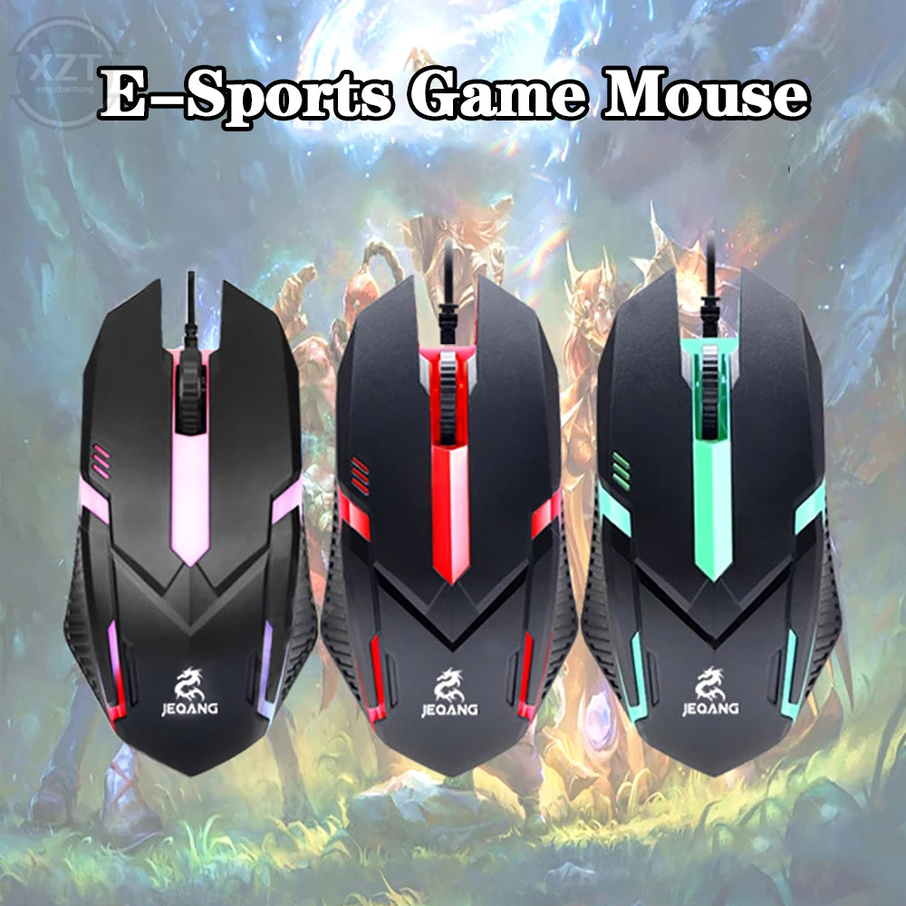 USB Wired Mini Gaming Mouse 1000 DPI Optical 3 Button RGB USB Wired Mouse Mice For PC Desktop Laptop Computer Gamer - My Store