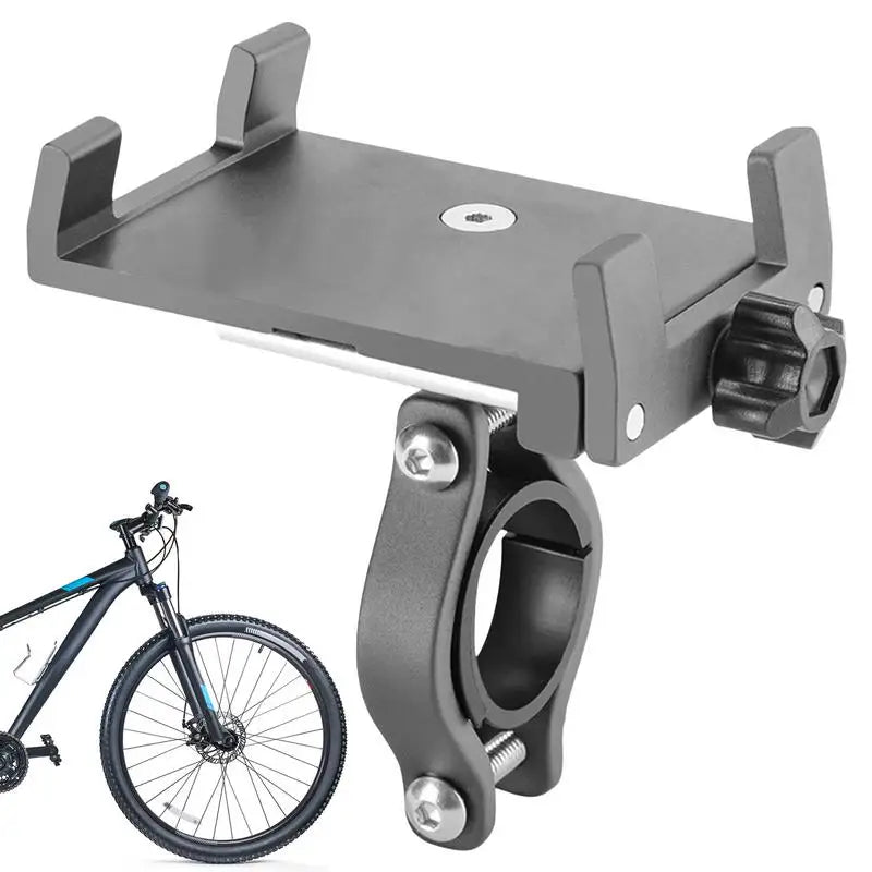 Bike Scooter Aluminum Alloy Mobile Phone Holder Mountain Bike Bracket Cell Phone Stand Cycling Accessories - My Store