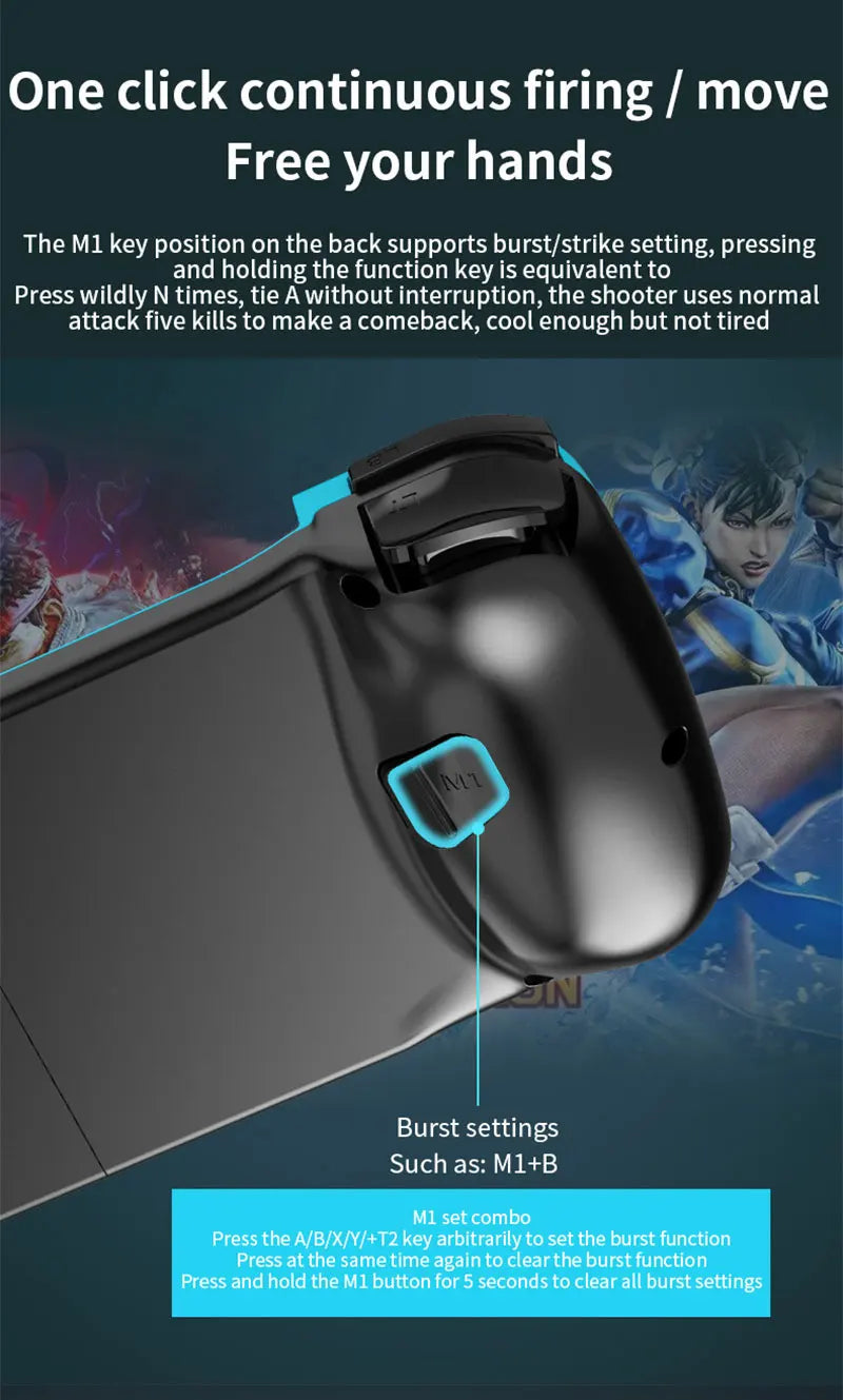 D3 Wireless BT 5.0 Stretchable Gamepad For Mobile Phone Android IOS Devices Retractable Joystick for PC Video Game Controller - My Store